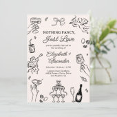 Nothing ファンシー Just Love & 予測できなお洒落結婚's 招待状 (スタンド正面)