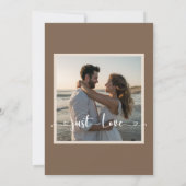 Nothing ファンシー Just Love desert beige結婚's 招待状 (裏面)