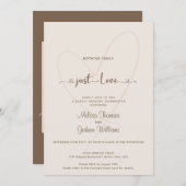 Nothing ファンシー Just Love desert beige結婚's 招待状 (正面/裏面)