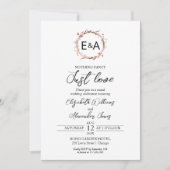 Nothing ファンシー Just Love Monogram Photo結婚's 招待状 (正面)