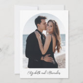 Nothing ファンシー Just Love Monogram Photo結婚's 招待状 (裏面)