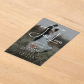 Nothing ファンシー Just Love Photo結婚's アクリル招待状 (レイダウン)