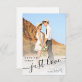 Nothing ファンシー Just Love Photo結婚's サンキューカード (正面/裏面)