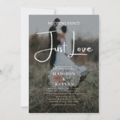 Nothing ファンシー Just Love Photo結婚's 招待状 (正面)