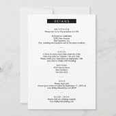 Nothing ファンシー Just Love Photo Booth Budget結婚's 招待状 (裏面)