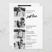 Nothing ファンシー Just Love Photo Booth Budget結婚's 招待状 (正面/裏面)