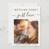 Nothing ファンシー Just Love Photo QR Code 結婚's 招待状 (正面)