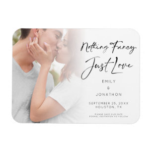 Nothing ファンシー Just Love Photo Save the Date マグネット