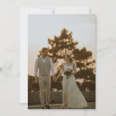 Nothing ファンシー Just Love Script Photo結婚's 案内状 (裏面)