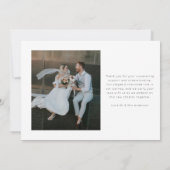 Nothing ファンシー Just Love Script Photo結婚's 案内状 (裏面)