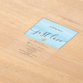 Nothing ファンシー Just Love Wedding Reception アクリル招待状 (レイダウン)