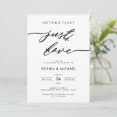 Nothing ファンシー Just Love Wedding Reception 招待状 (スタンド正面)