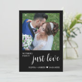 Nothing ファンシー Just Love Wedding Reception Photo 招待状 (スタンド正面)