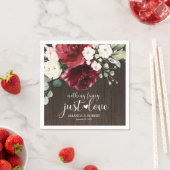 Nothing ファンシー Just Love Wood素朴フローラ スタンダードカクテルナプキン (インサイチュ)