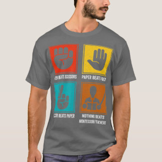 Nothing Beats Montessori Teachers  Montessori Educ Tシャツ