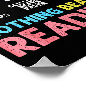 Nothing Beats Reading Funny Rock Paper Scissors  ポスター (角)