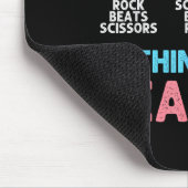 Nothing Beats Reading Funny Rock Paper Scissors マウスパッド (コーナー)