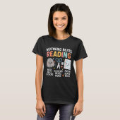 Nothing Beats Reading Rock Paper Scissors Funny Bo Tシャツ (正面フル)
