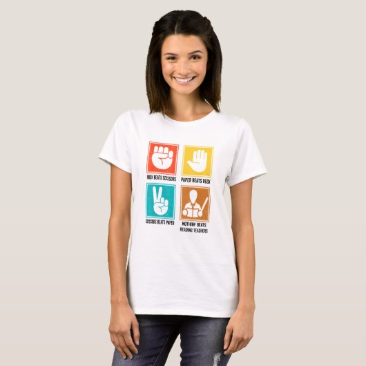 Nothing Beats Reading Teachers Reading Tutor Instr Tシャツ (正面フル)