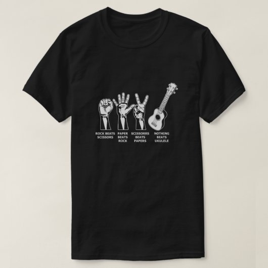 Nothing Beats Ukulele Uke Acoustic Instrument Gift Tシャツ (デザイン正面)
