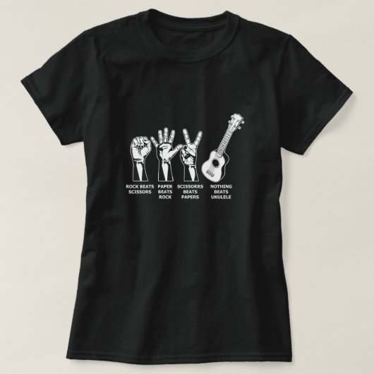 Nothing Beats Ukulele Uke Acoustic Instrument Gift Tシャツ (デザイン正面)