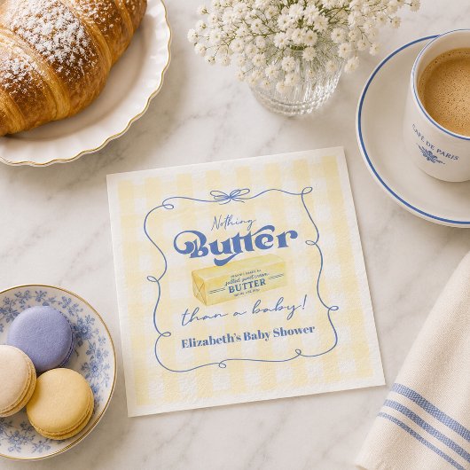 Nothing Butter Than a Baby ショワー スタンダードカクテルナプキン