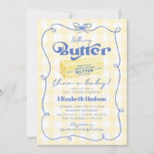 Nothing Butter Than a Baby Shower 招待状 (正面)