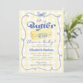 Nothing Butter Than a Baby Shower 招待状 (スタンド正面)