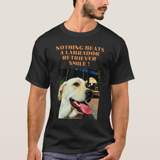Nothing Canビートラブラドール取得スマイル Tシャツ (正面)
