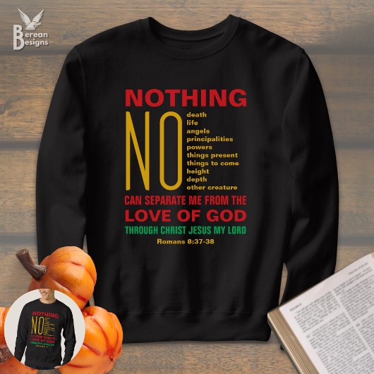 NOTHING CAN SEPARATE ME FROM GOD'S LOVE キリスト教 スウェットシャツ