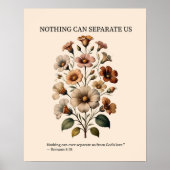 Nothing can separate us from God's love wall art ポスター (正面)
