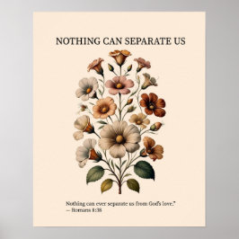 Nothing can separate us from God's love wall art ポスター