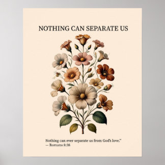 Nothing can separate us from God's love wall art ポスター