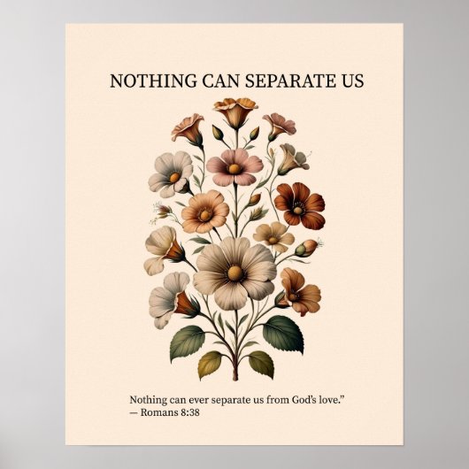 Nothing can separate us from God's love wall art ポスター (正面)