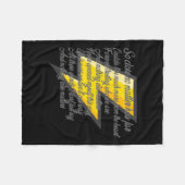 Nothing Else S （歌詞）シール フリースブランケット (正面(横))