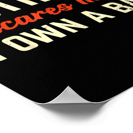 Nothing Es Me I Own A Bar Funny Bar Owner Gift  ポスター (角)