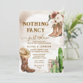 Nothing Fancy Just Love ウェスタンウェディングインビテーション 招待状 (スタンド正面)