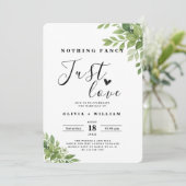 Nothing Fancy Just Love サージブルーウェディング 招待状 (スタンド正面)