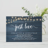 Nothing Fancy Just Love ラスティックな結婚披露宴 招待状 (スタンド正面)