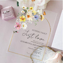 Nothing Fancy Just Love | ワイルドフラワーの写真を使った結婚式