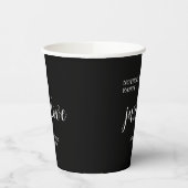 Nothing Fancy Just Love Black Wedding   紙コップ (左)