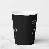 Nothing Fancy Just Love Black Wedding   紙コップ (右)
