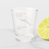 Nothing Fancy Just Love Elegant Wedding  ショットグラス (裏面)