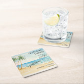 Nothing Fancy Just Love Elegant Wedding スクエアペーパーコースター (インサイチュ)