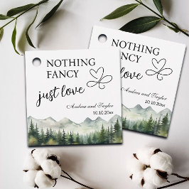 Nothing Fancy Just Love Elegant Wedding フェイバータグ
