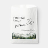 Nothing Fancy Just Love Elegant Wedding フェイバーバッグ (正面)