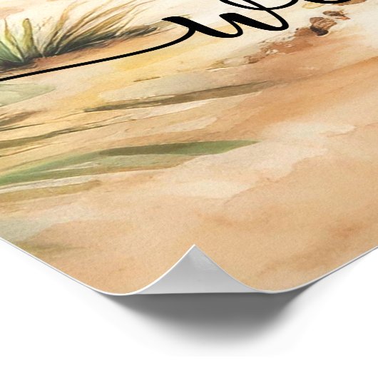 Nothing Fancy Just Love Elegant Wedding Welcome ポスター (角)