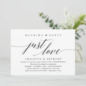 Nothing Fancy, Just Love, Modern Classy Reception 招待状 (スタンド正面)