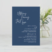 Nothing Fancy Just Love, Modern Wedding Reception 招待状 (スタンド正面)