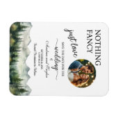 Nothing Fancy Just Love Photo Save the Date マグネット (横)